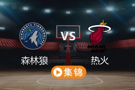 3月8日 NBA 森林狼 106-104 热火 全场集锦回放 2025常规赛