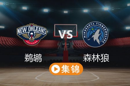 3月22日 NBA 鹈鹕 93-134 森林狼 全场集锦回放 2025常规赛